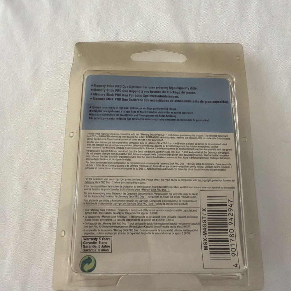 Memory Stick Pro Duo 4 Gb PSP