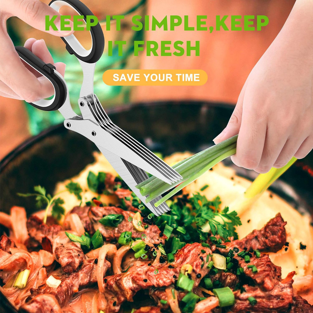 Fun Unique Kitchen Gadgets: Herb Scissors Set - Updated 2025 Cool Kitchen Tools