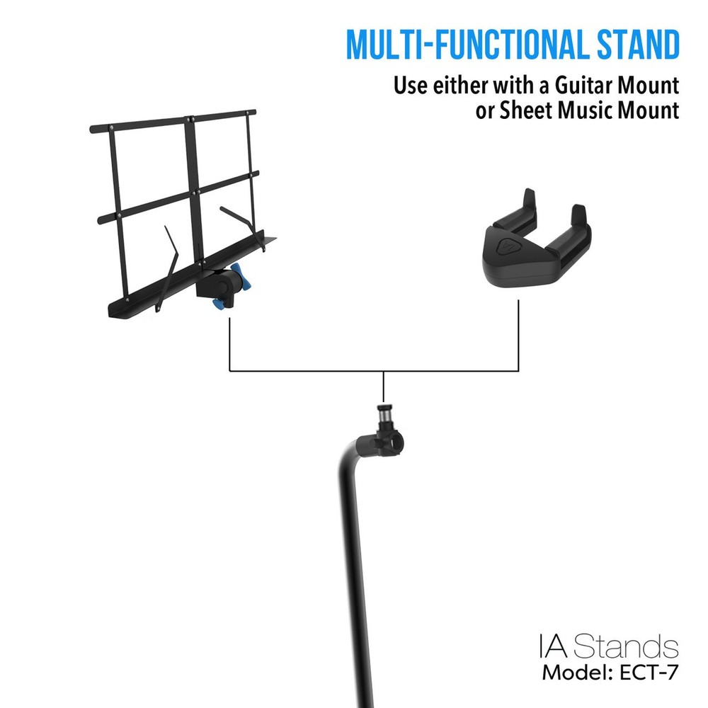 IA Stands ECT7 Multi-Purpose Guitar and Sheet Music Stand