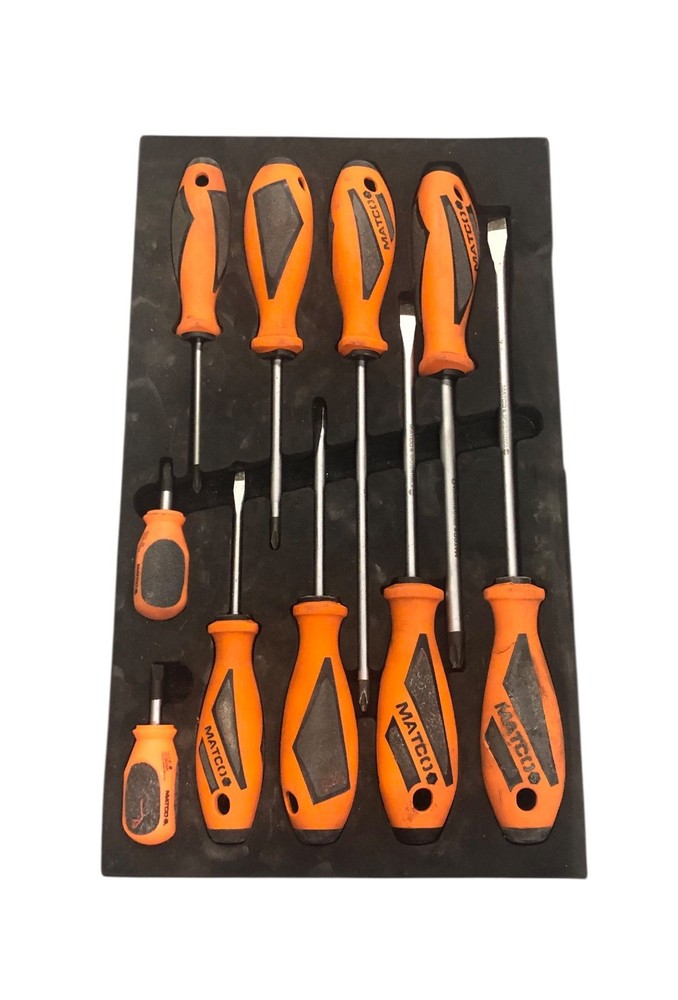 Matco Tools SSPCG10C 10pc Torque II Screw Driver Set