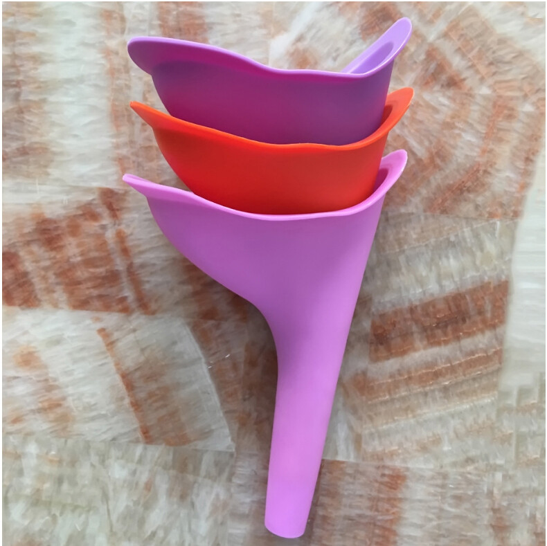 3xReusable Silicone Portable Urinal Women Female Travel Camping Stand Pee Device