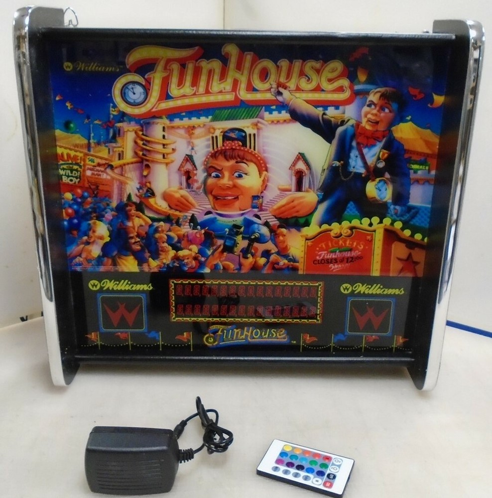 Williams Funhouse Pinball Head LED Display light box