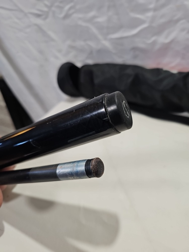 Sportcraft X-Factor Pool Cue Stick Graphite & Titanium w/ case 58"