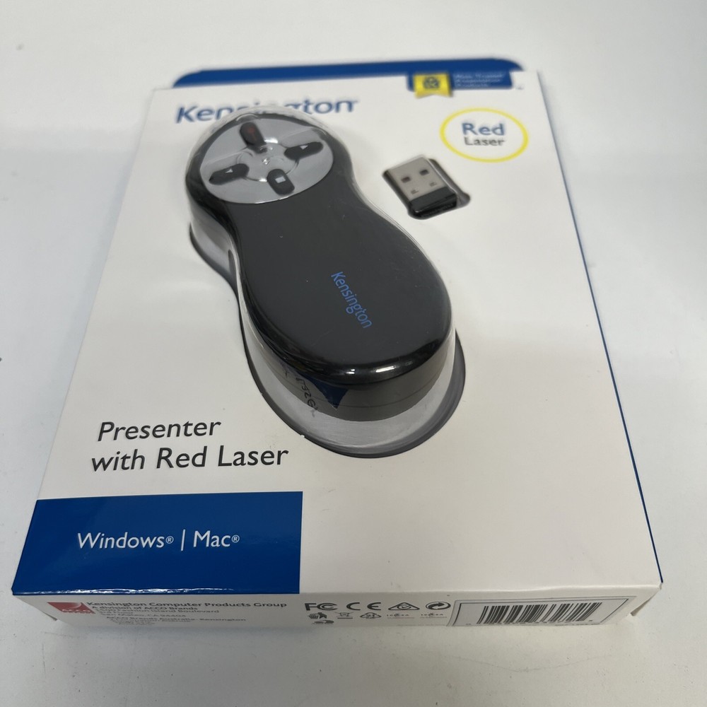Kensington Wireless Presenter with Red Laser Pointer Windows/Mac Model: K33272WW