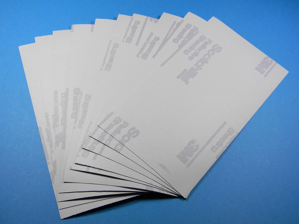 (10) Combo Pack ~ 5 Orange / 5 Silver Scotchlite Brand Self Adheasive Sheets