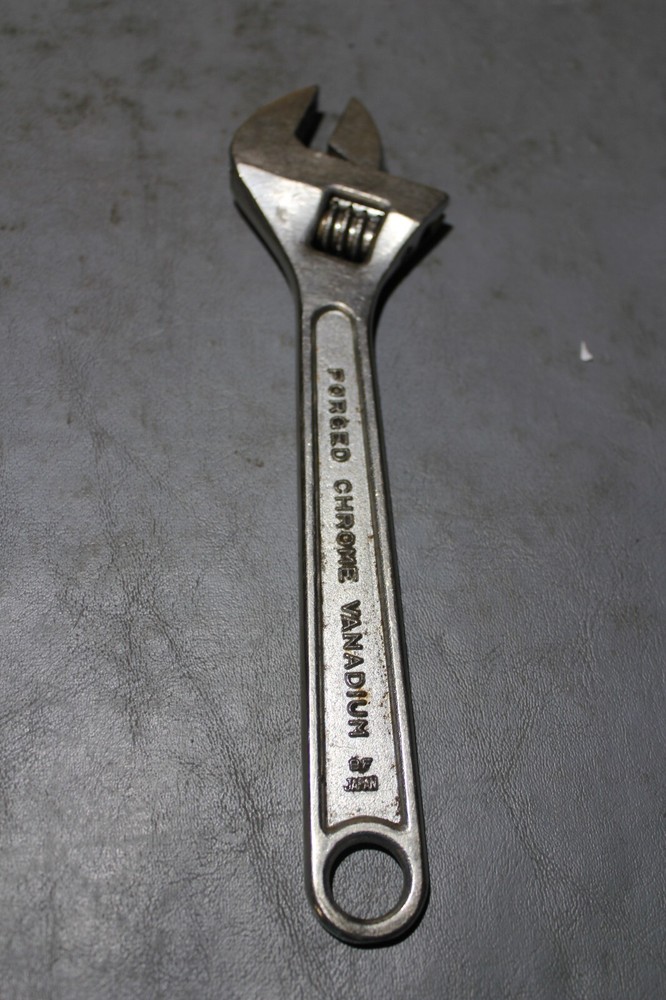Used Sears Adjustable Wrench 30871 8"-200mm