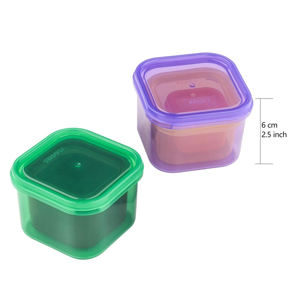 FIXBODY 7PCS Portion Control Containers, Color-Coded Labeled, 21 Day Lose Wei...