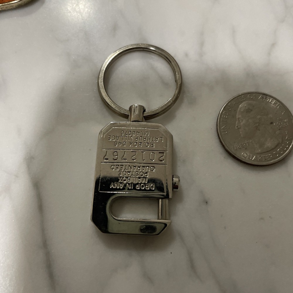 VTG Silver Lincoln Auto Key Ring