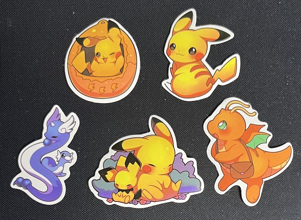 Pokemon Pikachu Mini Sticker Bundle A7