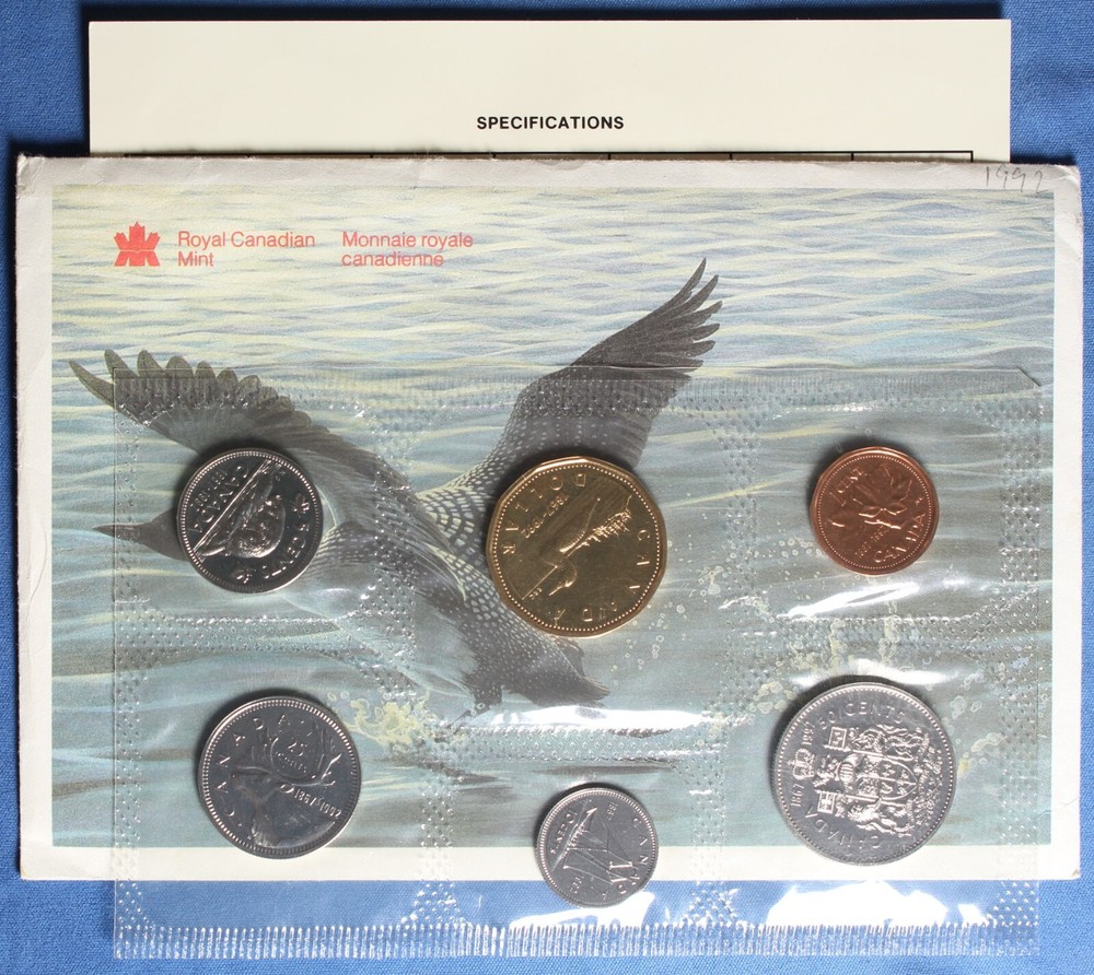Canada 1992 Uncirculated Mint Set (Proof-Like) - With Envelope and COA