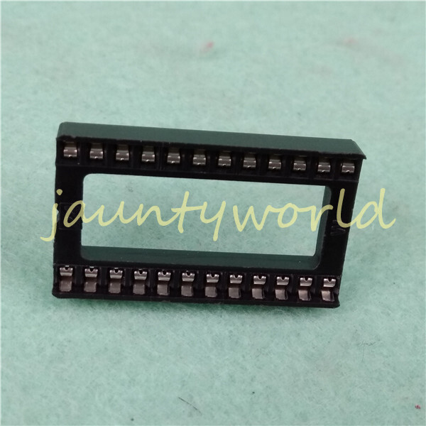 5PC 24pin Pitch 2.54mm DIP IC Adaptor Solder Broad Type Socket