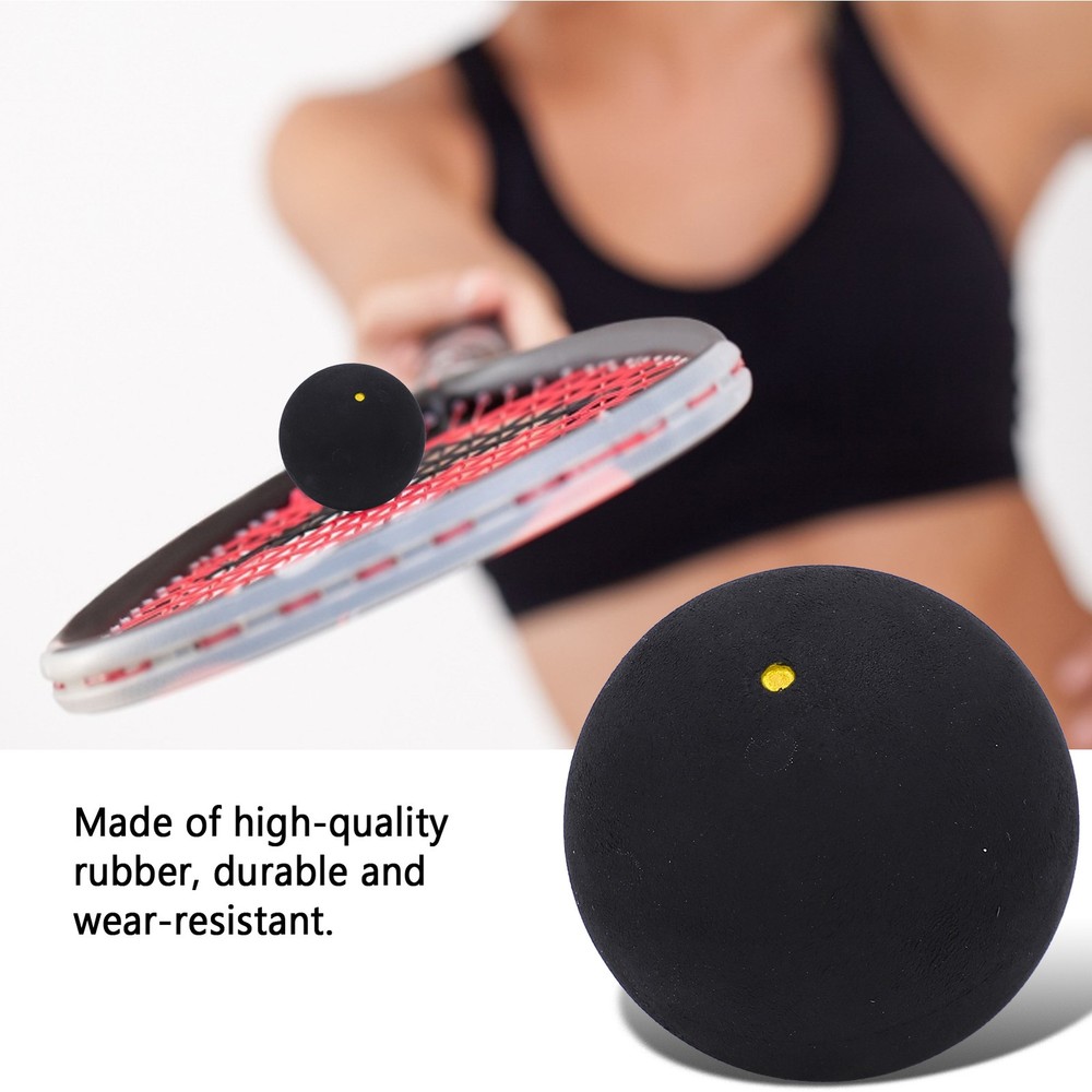 5 Pack 37mm Single Dot Squash Balls For Beginner Training
