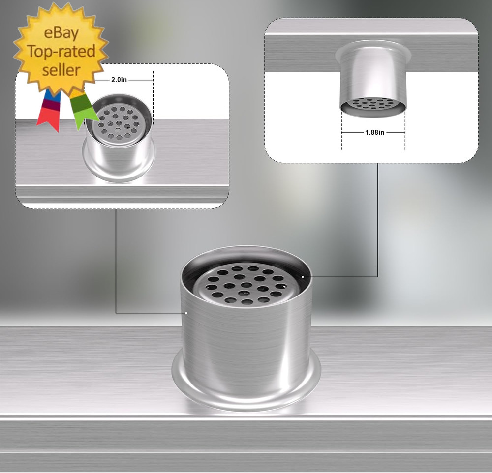 Linear Shower Drain 30 Inch Brushed Nickel withTile Insert Grate Rectangle Floor