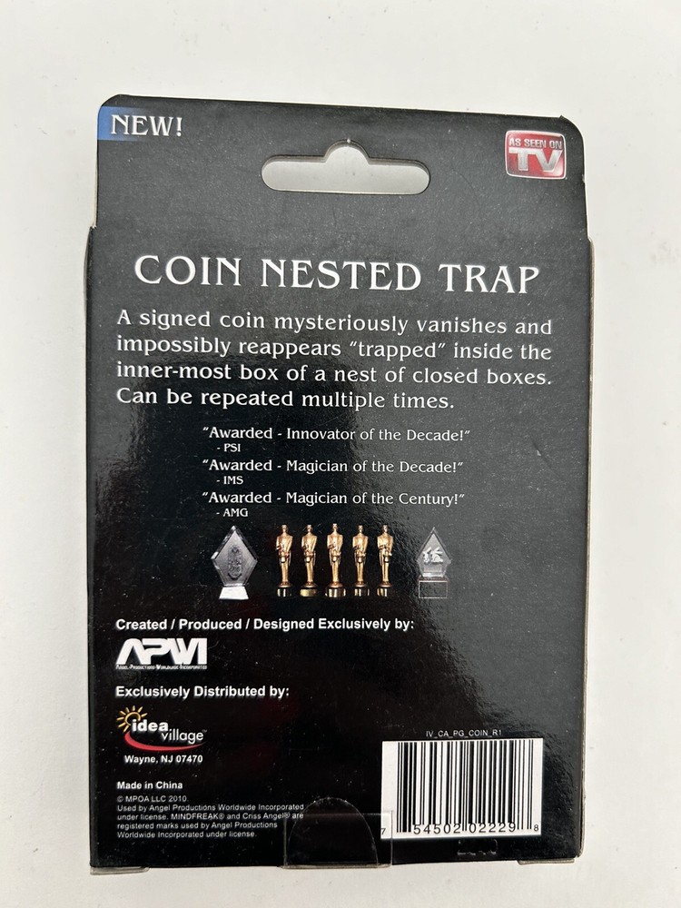Criss Angel Mindfreak Coin Nested Trap Magic Kit