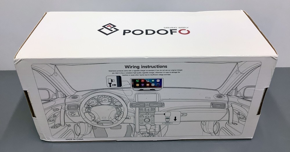 Podofo T86DVR - 9.3" Android Auto & Carplay Unit with Backup Camera