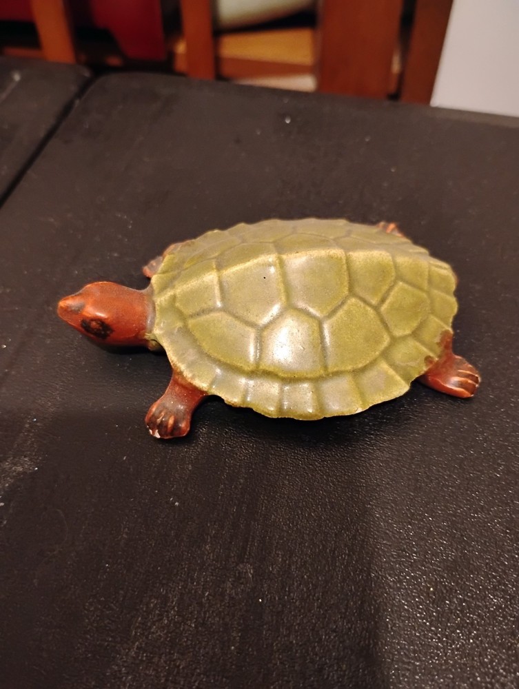 Anatomically Correct Male Ceramic Turtle Figurine
