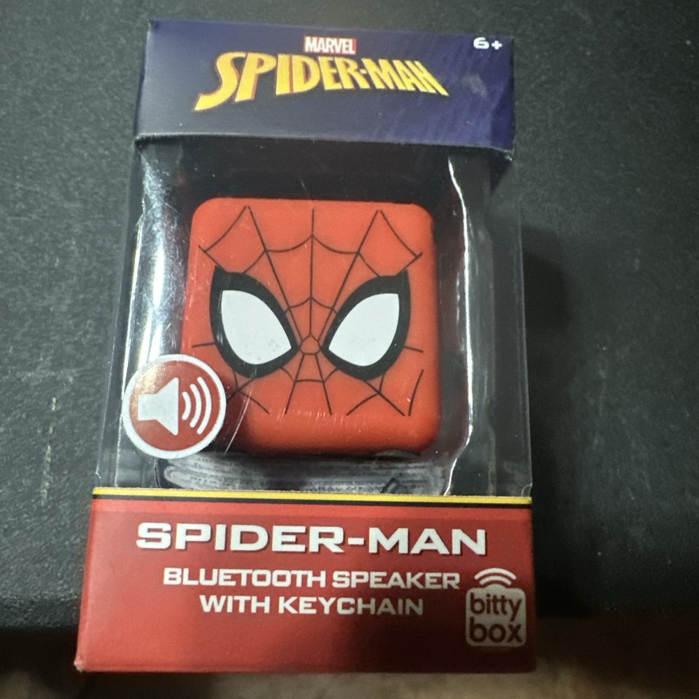 Spider-Man Web Face Square Bitty Boomers Bluetooth Mini-Speaker