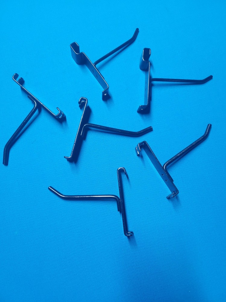 4" Black Gridwall Hooks Used assorted 50 Pack