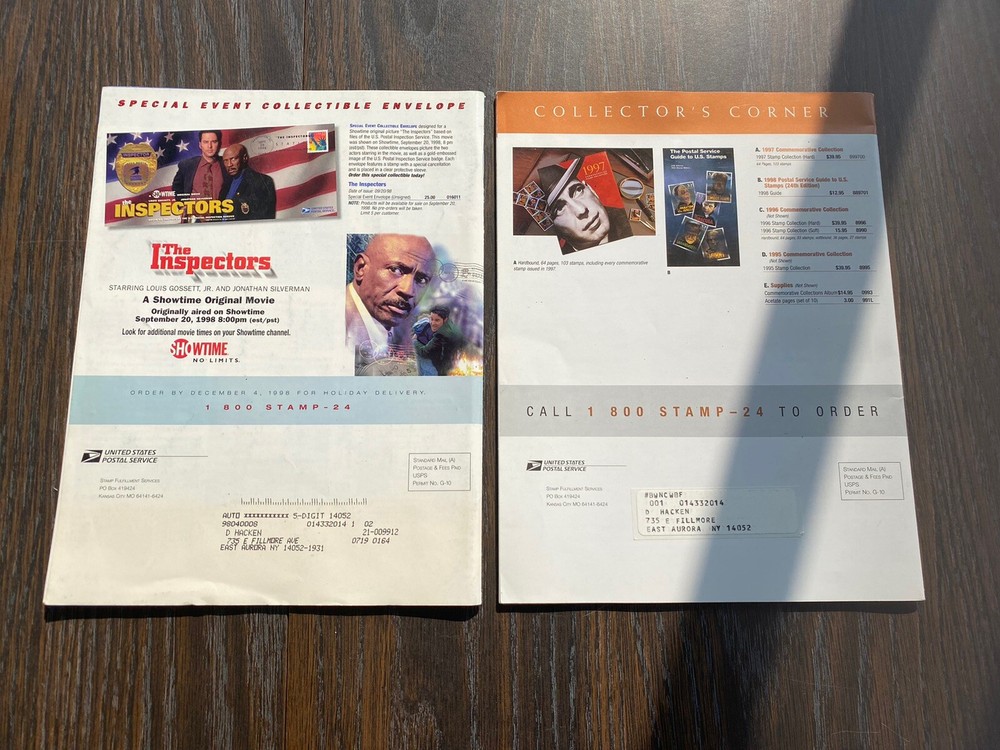 USA Philatelic Magazine Two Issues From 1998