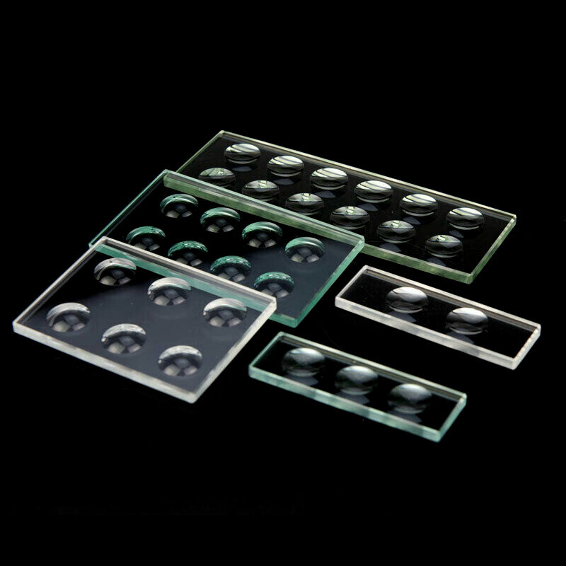 Optical Glass Microscope Slides 5mm/10mmThickness Circular Concave Cavity 1PC