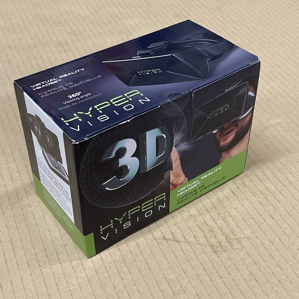 Hyper Vision 3D VR Virtual Reality Glasses for IPhone and Androids Smartphones