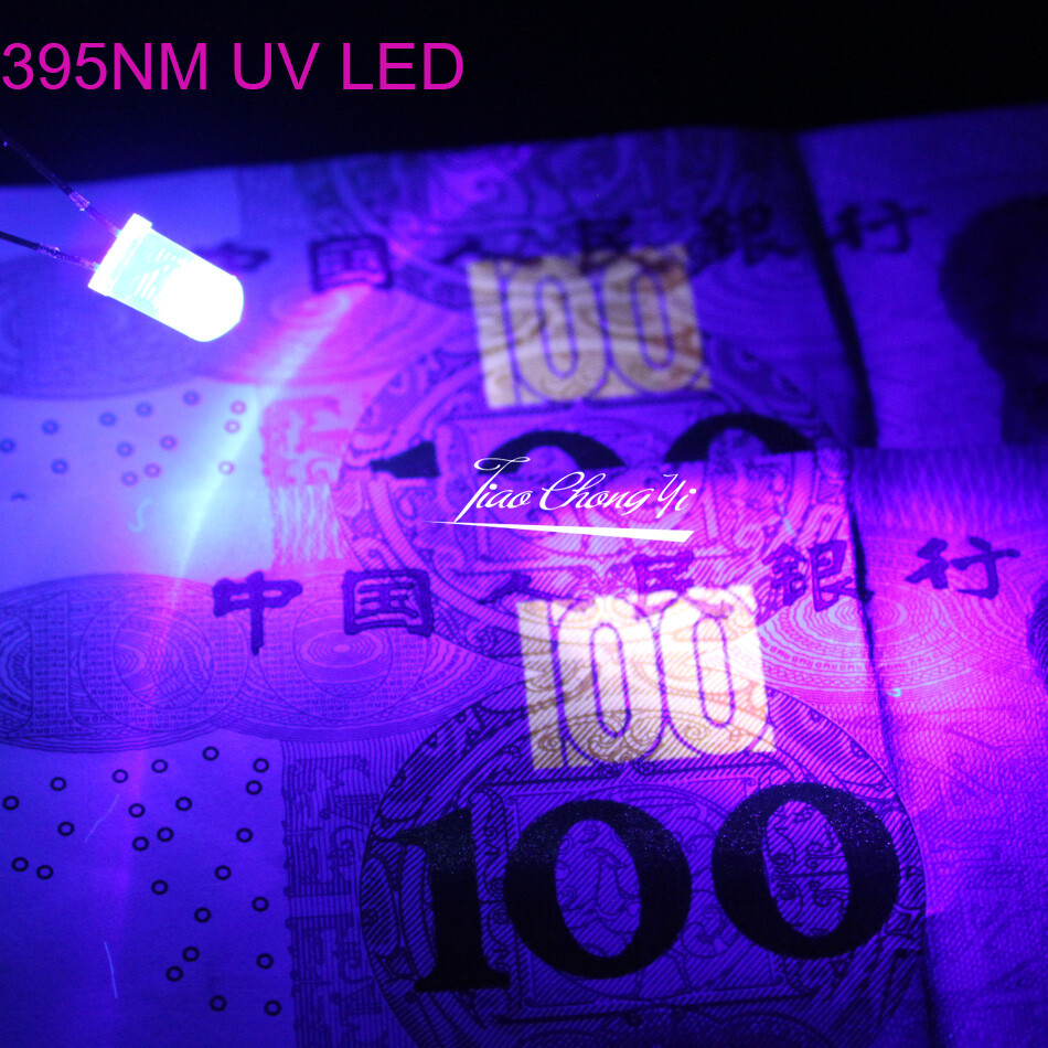 5mm 3mm light-emitting diode Round Ultra Violet LED UV Light 365nm 395nm lamp
