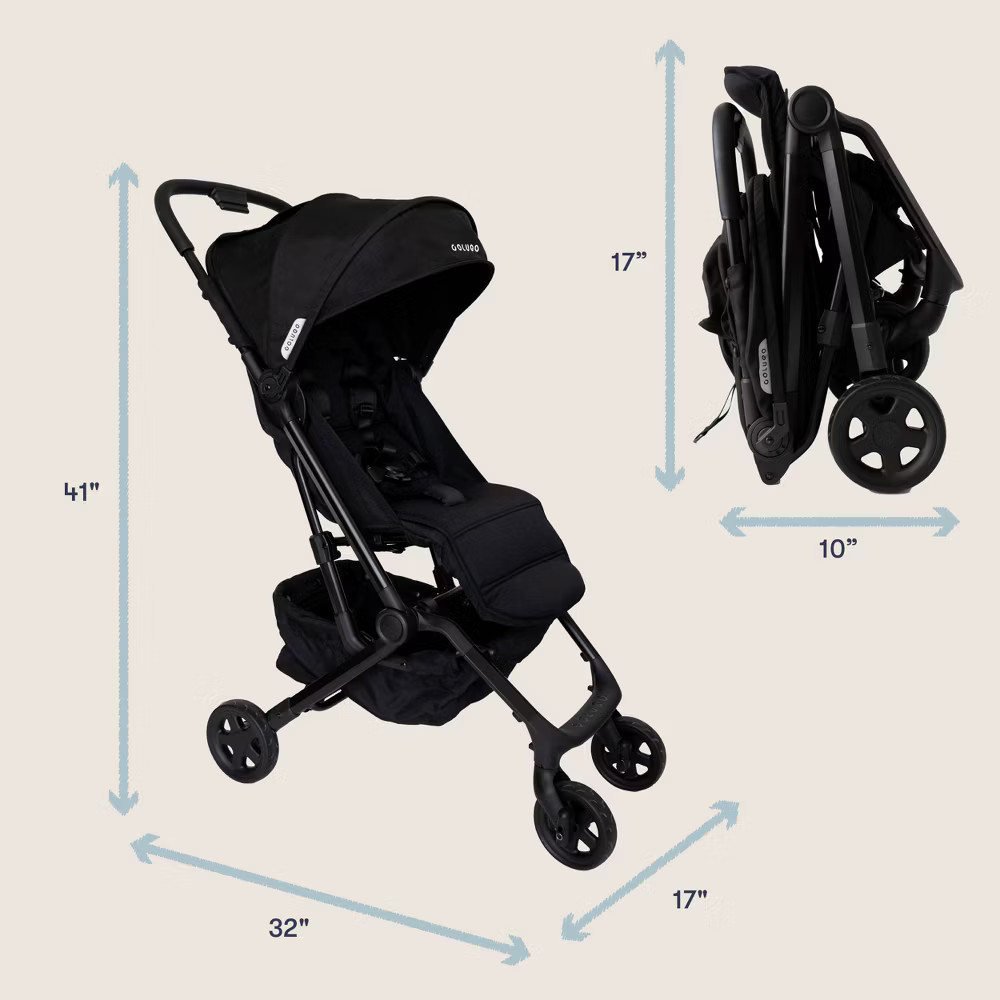 Colugo Compact Plus Travel Stroller - Black