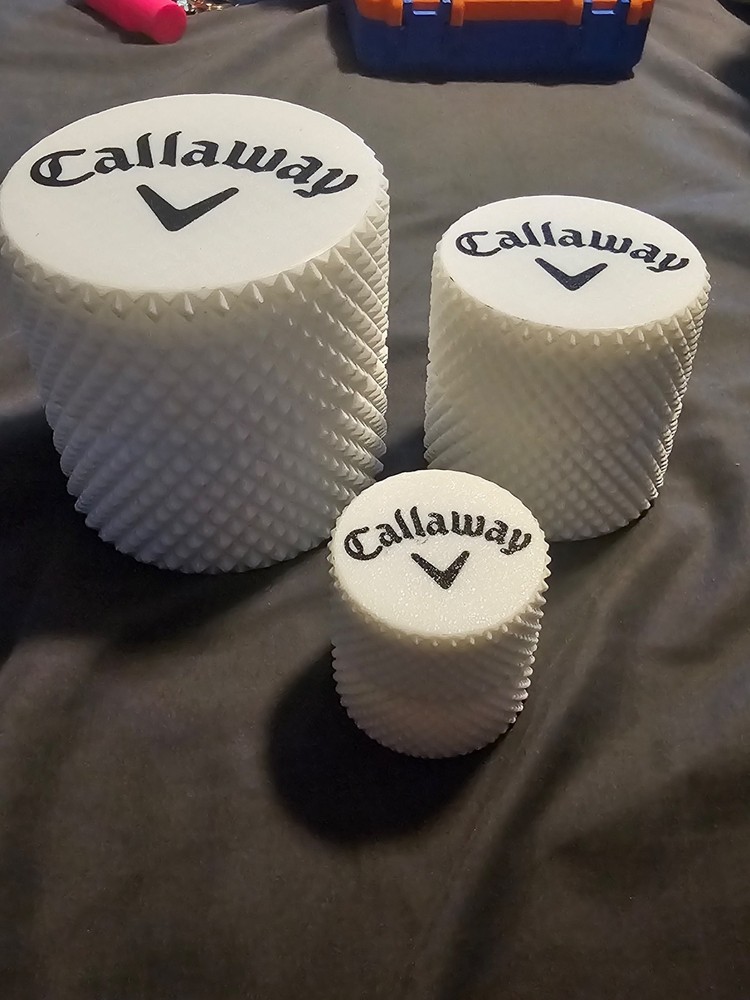 Callaway Container – Threaded Golf Tee Storage Box 3D Printed for Golfing Tees