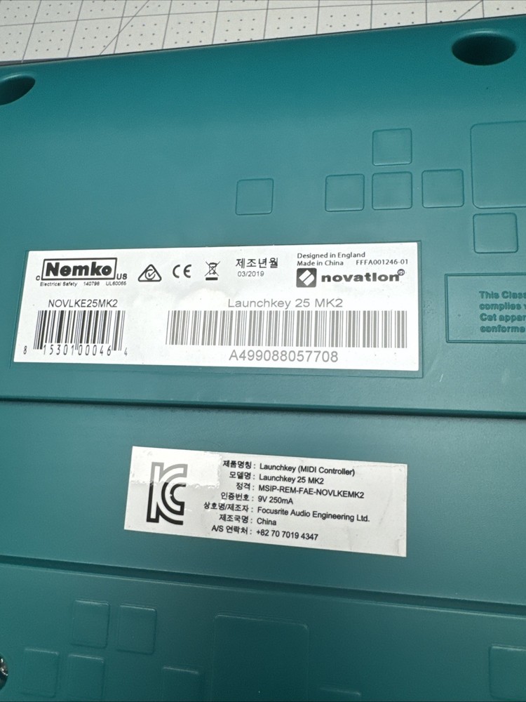 Novation Launchkey Mk2 25 Key USB Keyboard Controller