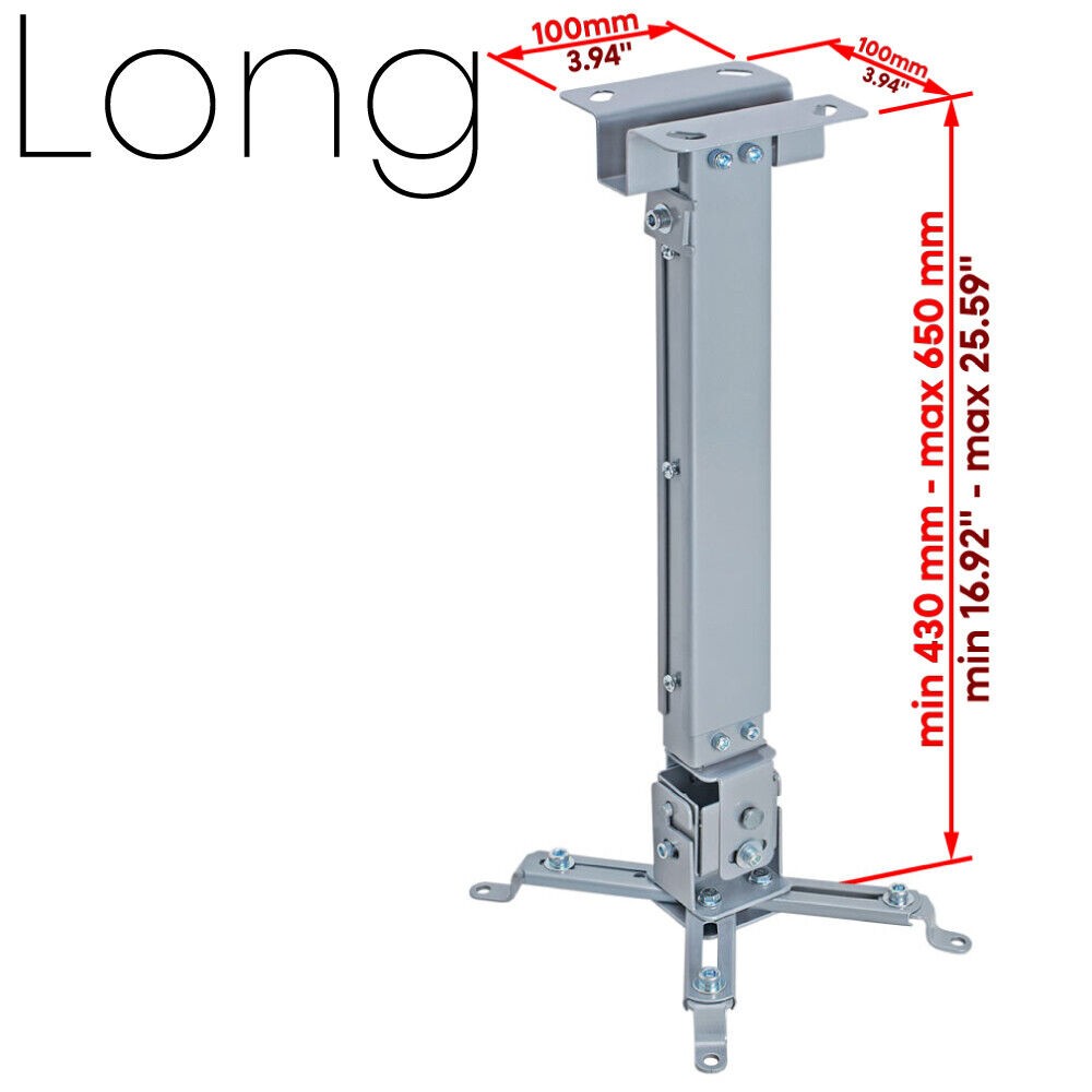 Adjustable Projector Ceiling Mount Bracket Tilt Universal Extendable LCD/DLP