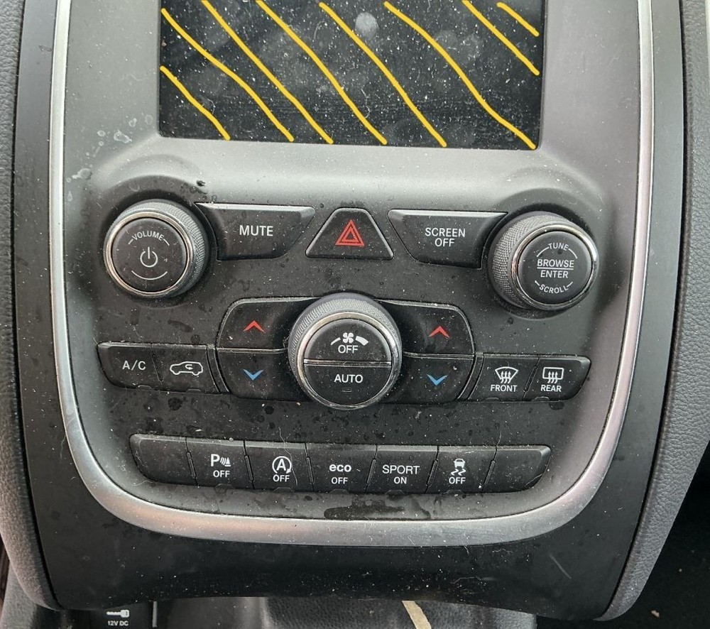 Temperature Control Temperature Front Control Fits 18-20 DURANGO 857866