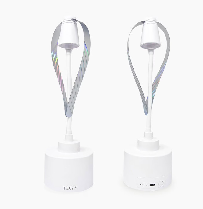 Tech Squared Portable Fly Fan with Lights and Portable Charging-2 Count