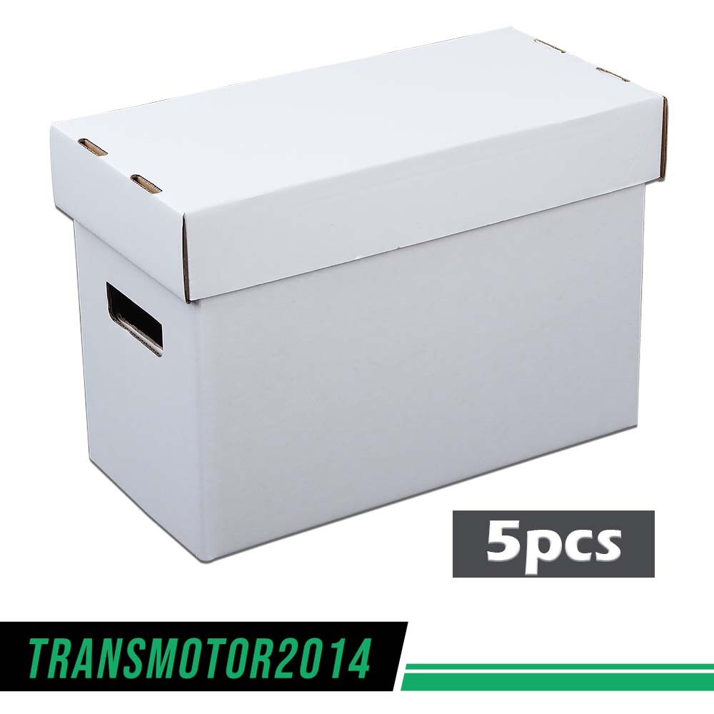 5Pcs Comic Books Storage Boxes Short Holds 150-175 Stackable Durable Archive