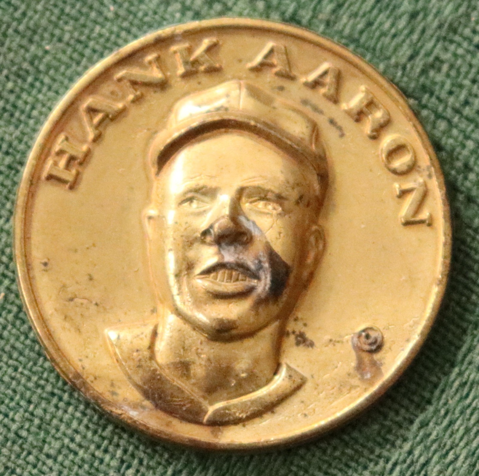 1969 Citgo Baseball Coin Hank Aaron