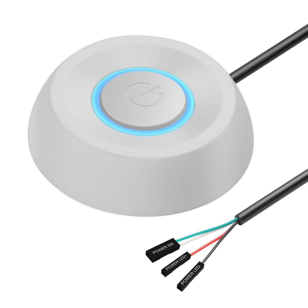 SinLoon PC Power Switch - Desktop Computer External Remote Start White