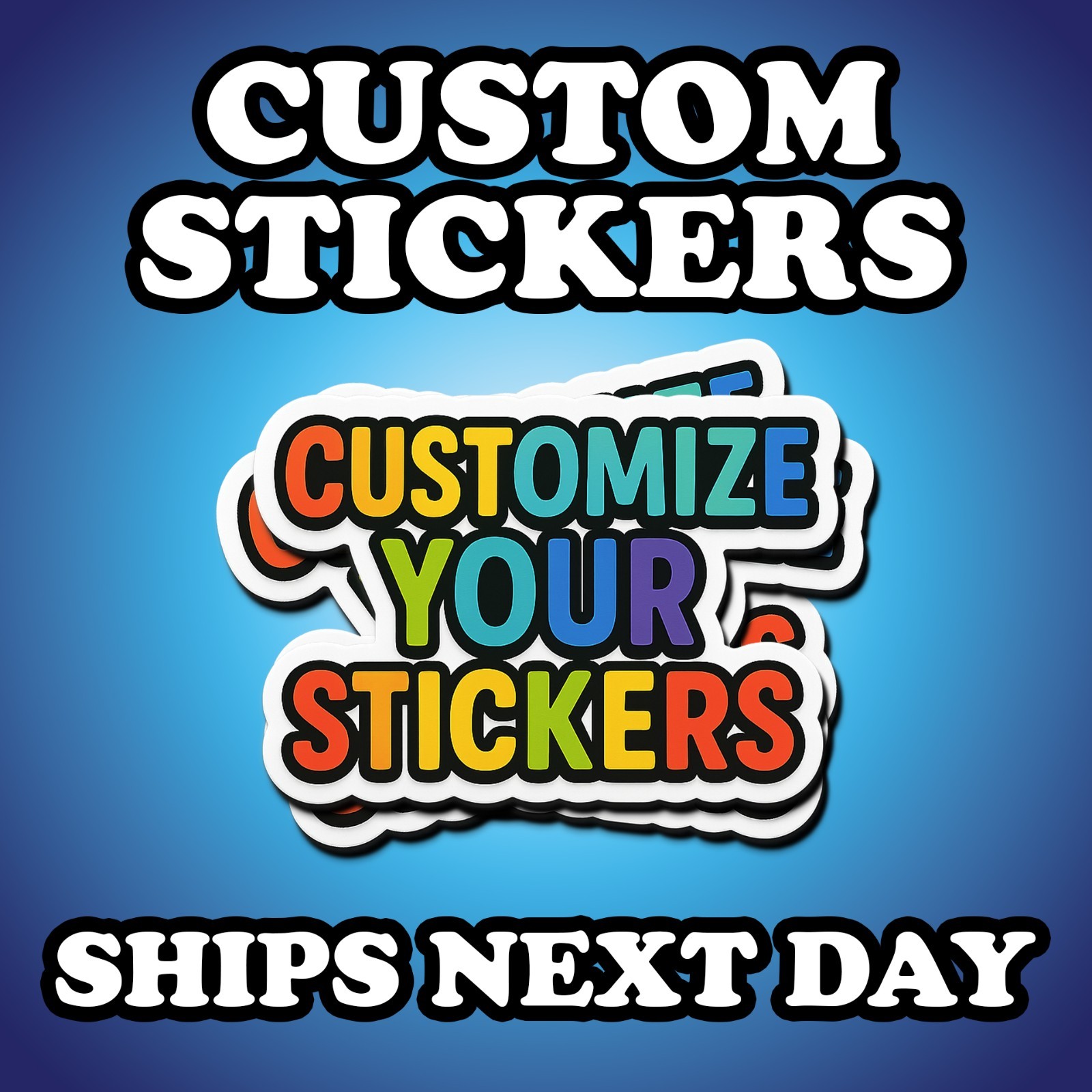 Custom Full Color Gloss Die Cut Logo Stickers Labels Bulk