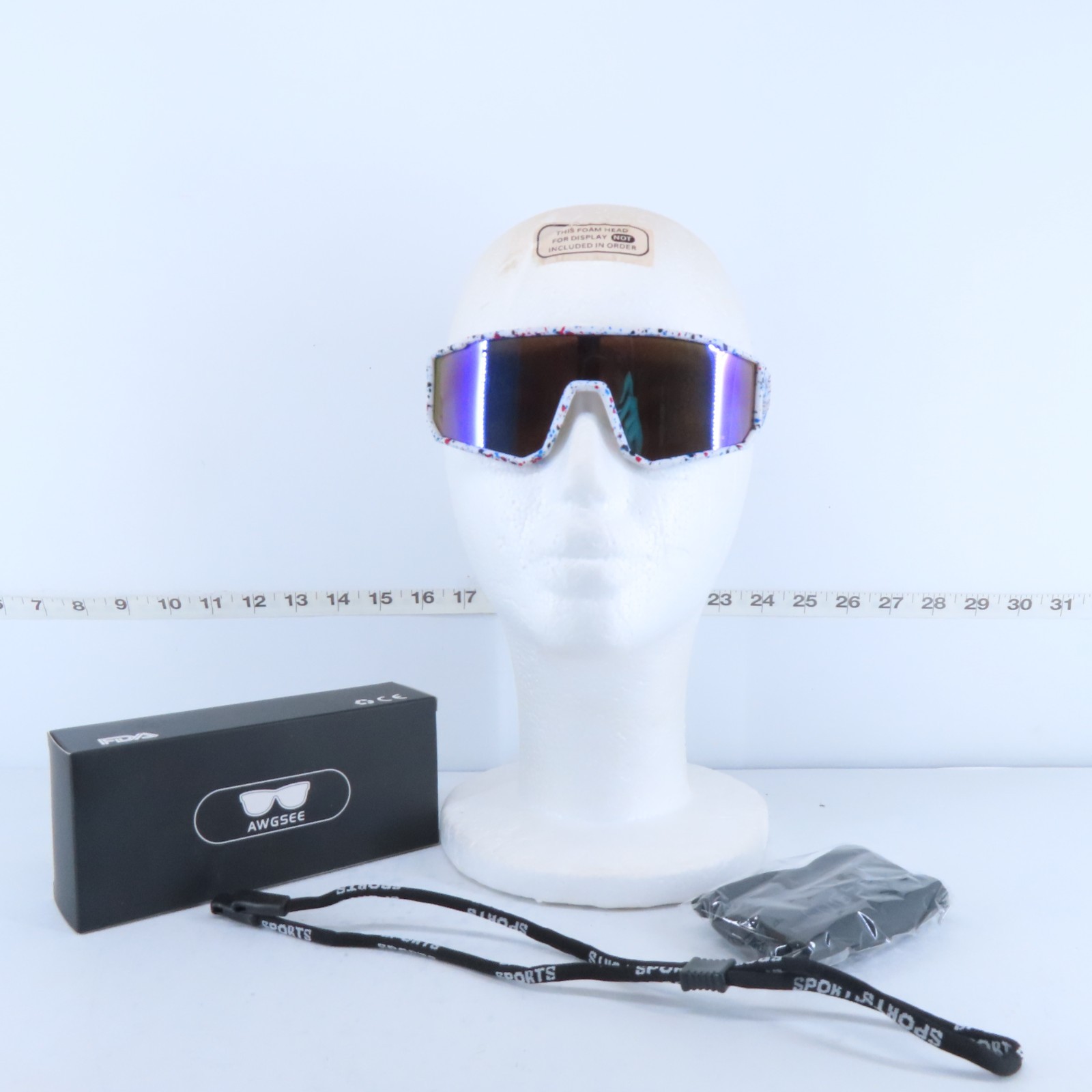 AWGSEE KIDS POLARIZED BASEBALL SUNGLASSES UV400 YOUTH SPORTS CYCLING GLASSES