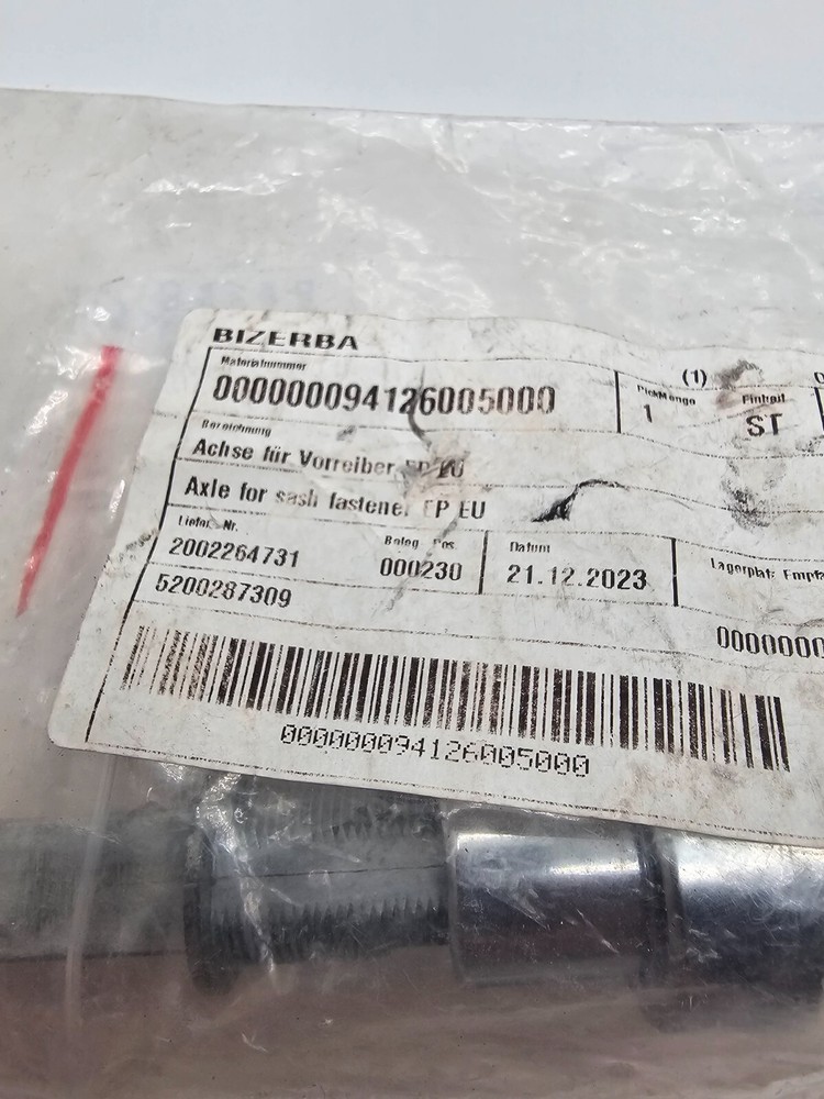 Bizerba 000000094126005000 Axle for Sash Fastener