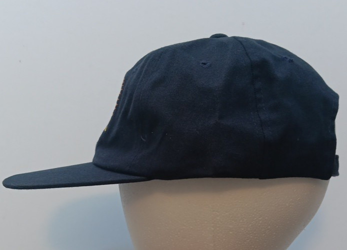 Y2K Corona Extra Iguana Navy Blue Embroidered Strapback Hat