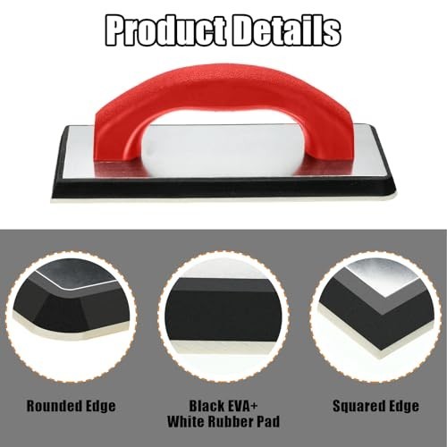 11 Pcs Grout Float Set - Rubber Float, 6 Sponges, Angled Tile Saw & Removal Tool