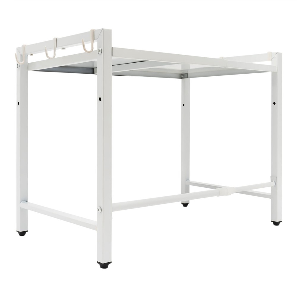 2 Tier Microwave Stand Adjustable Kitchen Shelf for Kitchen Countertop Organizer