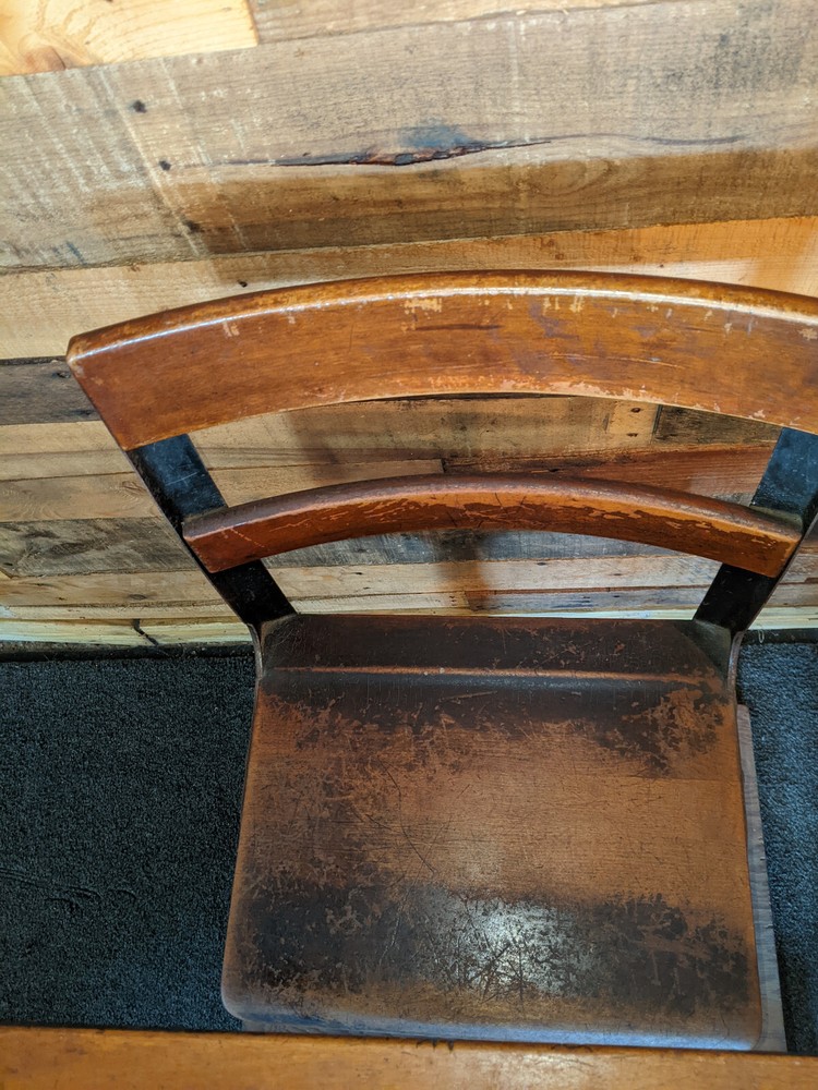 Vintage student school desk