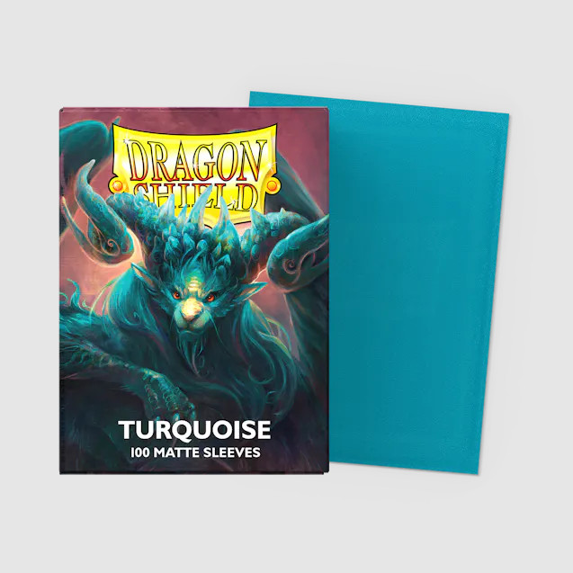 Dragon Shield Sleeves: Standard - Matte Turquoise (100ct)