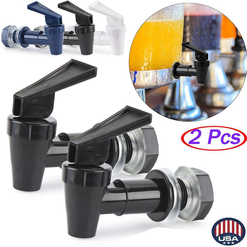 2Pc Replacement Beverage Dispenser Spigot Faucet Jug Jar Bucket Bottle Tap Valve