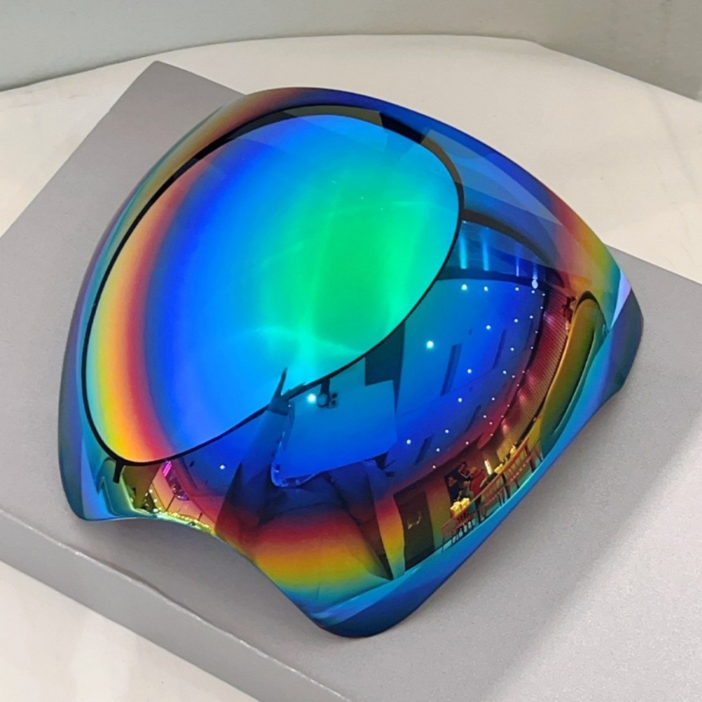 Green Coated Protective Surface Large Mirror Reflection Goggles Full Face Mask