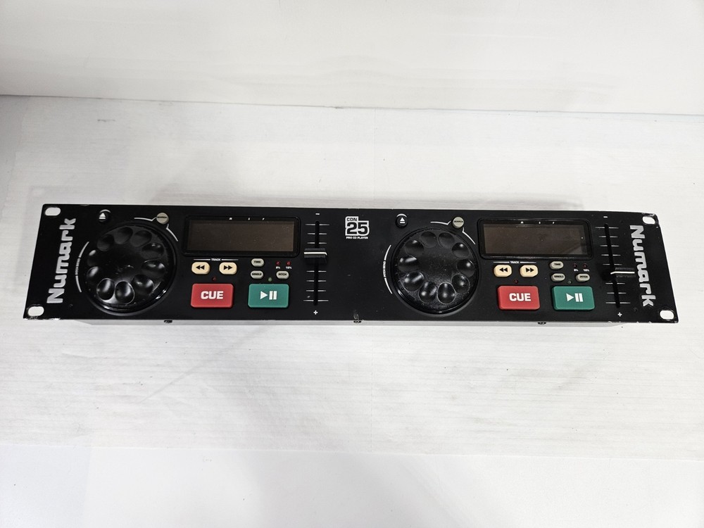 Numark CDN25 Professional Dual CD Player W/ Controller *UNTESTED* No Power Cord