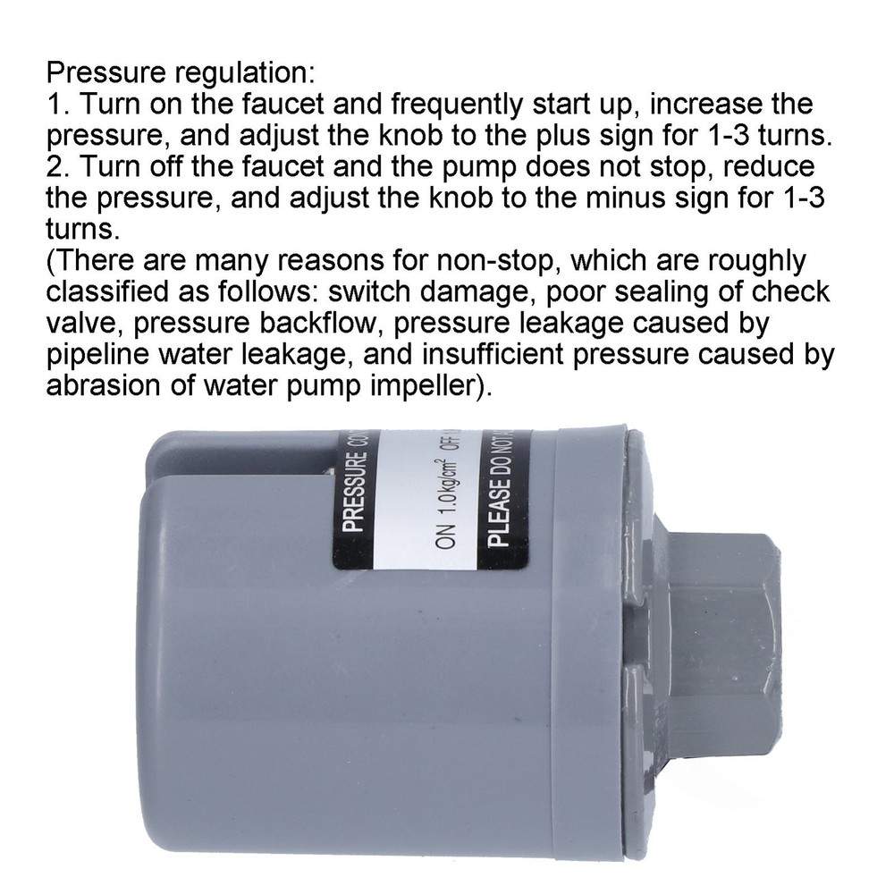 Water Pump Pressure Switch Controller Automatic Household Equipment Tool Part