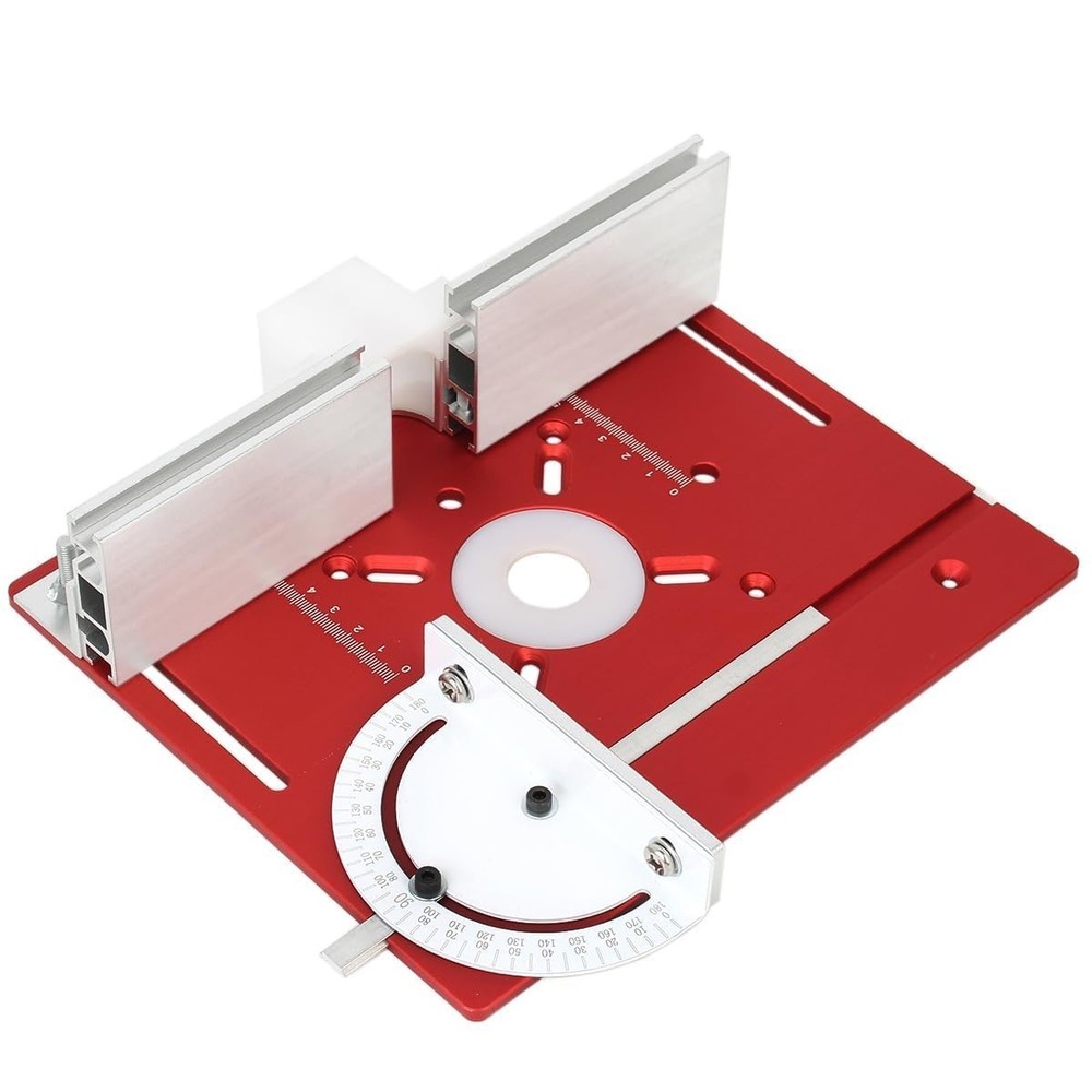 Router Table Insert Plate, Multifunctional Trimming Engraving Table, Aluminiu...