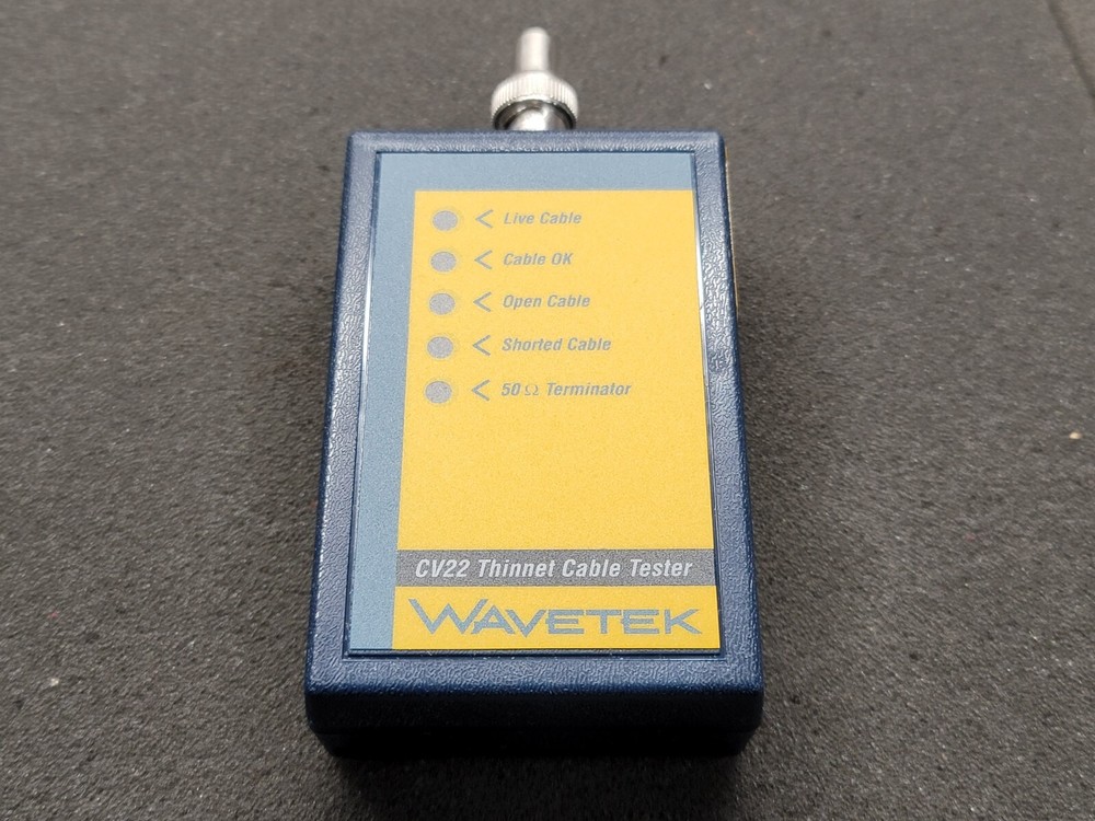 Wavetek CV22 Thinnet (Coaxial) Cable Tester + Operator's Manual "NIB"