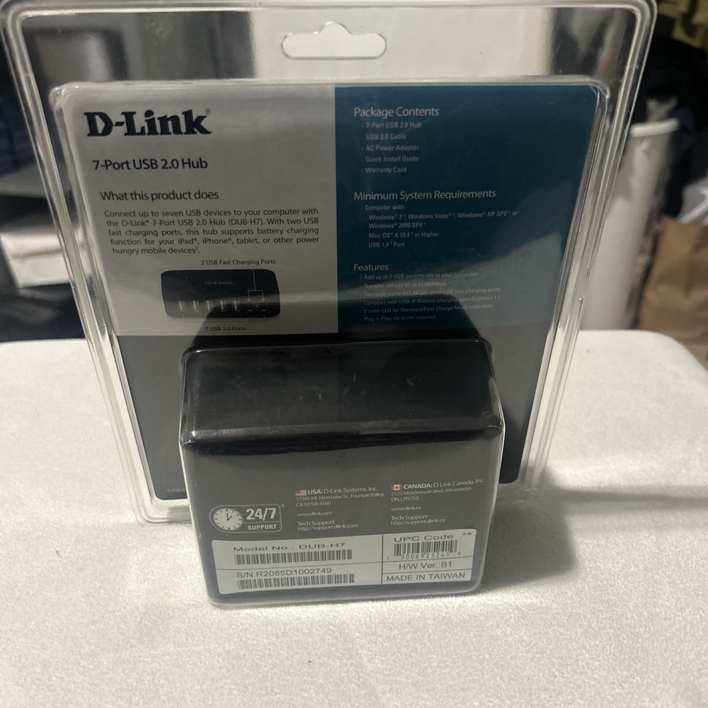 D-Link DUB (DUBH7) 7-Ports External Hub